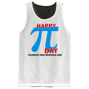 Happy Pi Day Celebrate Your Irrational Side Mesh Reversible Basketball Jersey Tank