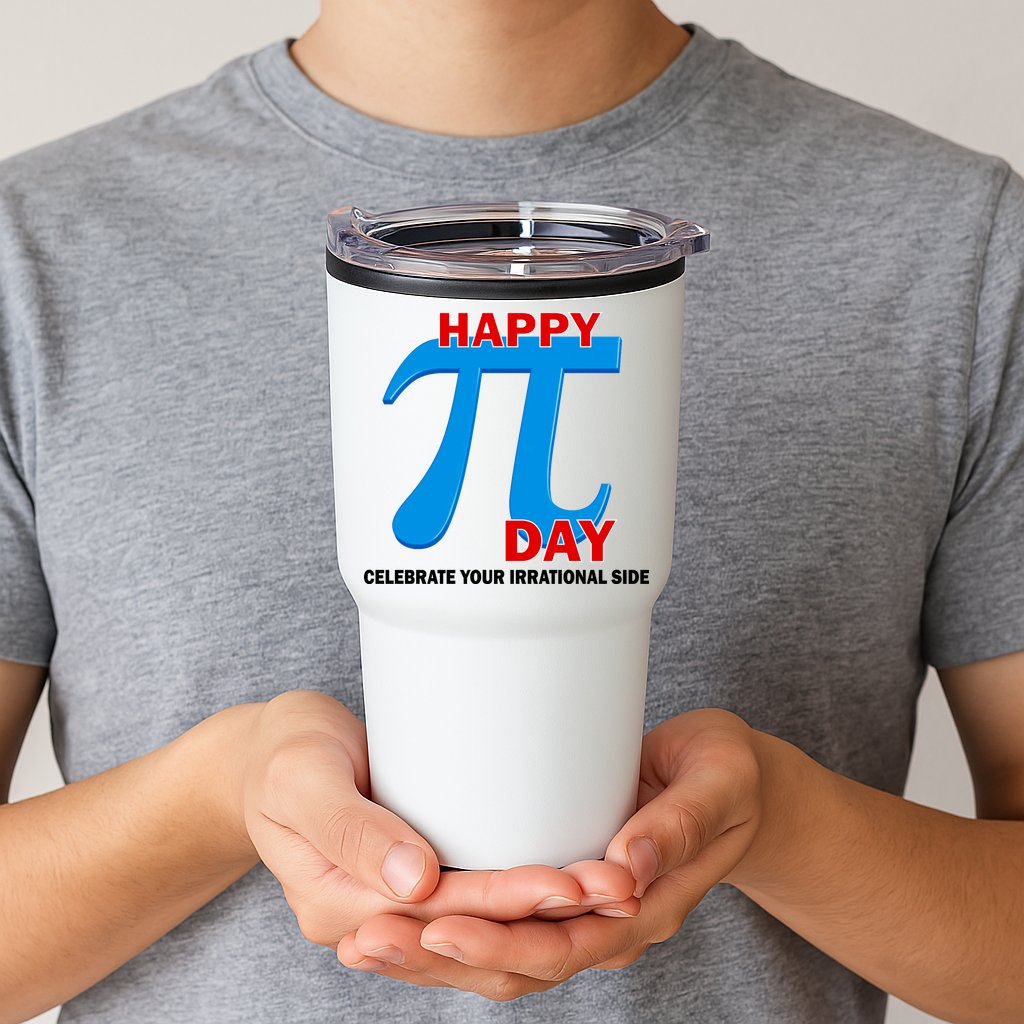 Happy Pi Day Celebrate Your Irrational Side Tumbler