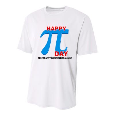 Happy Pi Day Celebrate Your Irrational Side Youth Performance Sprint T-Shirt