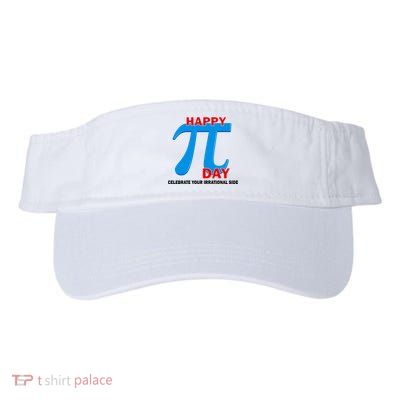 Happy Pi Day Celebrate Your Irrational Side Valucap Bio-Washed Visor