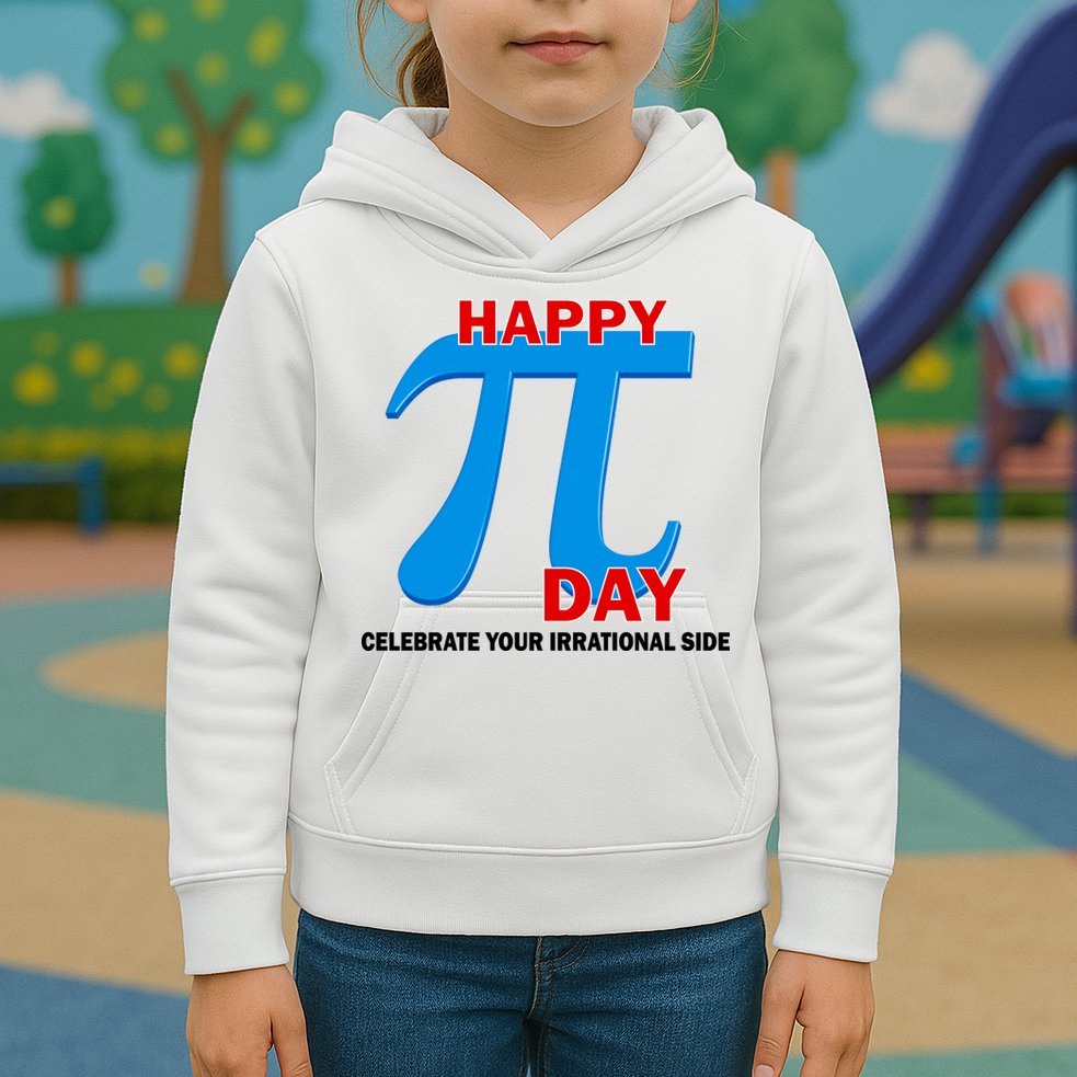 Happy Pi Day Celebrate Your Irrational Side Kids Hoodie