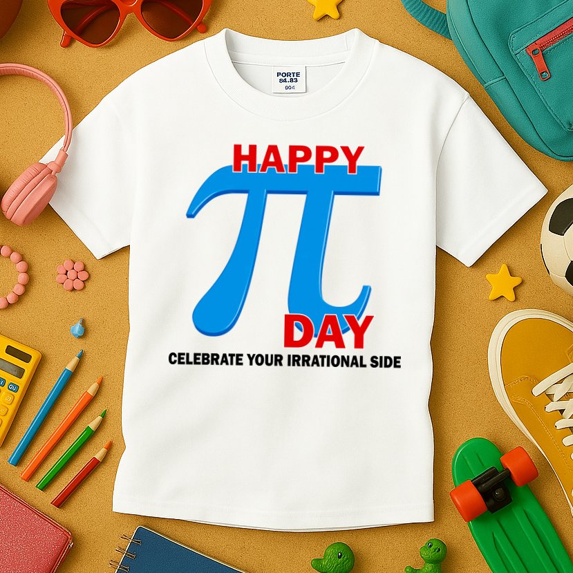 Happy Pi Day Celebrate Your Irrational Side Kids T-Shirt