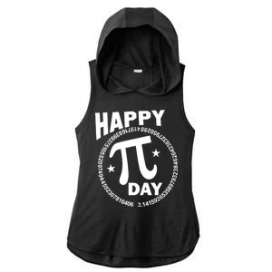 Happy Pi Day Numbers Ladies PosiCharge Tri-Blend Wicking Draft Hoodie Tank