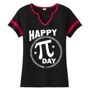 Happy Pi Day Numbers Ladies Halftime Notch Neck Tee