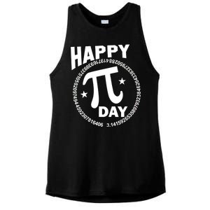 Happy Pi Day Numbers Ladies PosiCharge Tri-Blend Wicking Tank