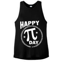 Happy Pi Day Numbers Ladies PosiCharge Tri-Blend Wicking Tank