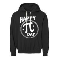 Happy Pi Day Numbers Garment-Dyed Fleece Hoodie