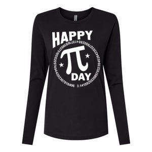 Happy Pi Day Numbers Womens Cotton Relaxed Long Sleeve T-Shirt