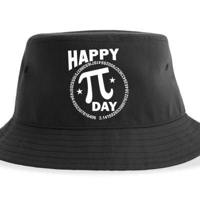 Happy Pi Day Numbers Sustainable Bucket Hat