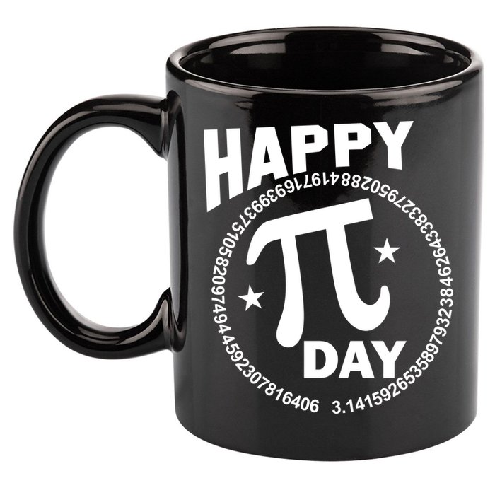 Happy Pi Day Numbers 11oz C Handle Ceramic Mug