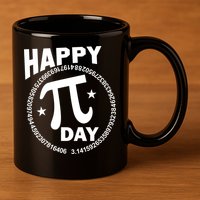 Happy Pi Day Numbers 11oz C Handle Ceramic Mug