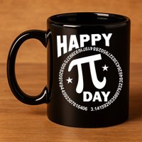 Happy Pi Day Numbers 11oz C Handle Ceramic Mug