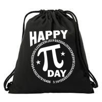 Happy Pi Day Numbers Drawstring Bag