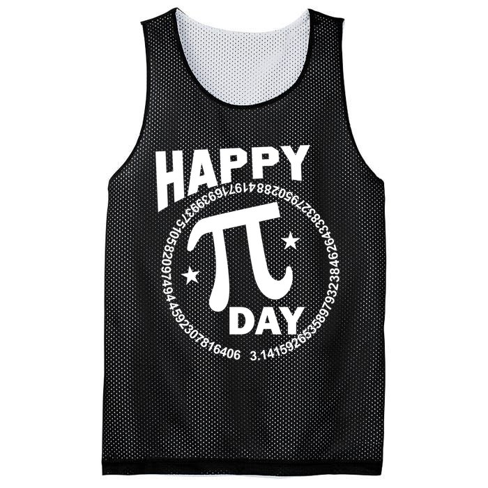 Happy Pi Day Numbers Mesh Reversible Basketball Jersey Tank