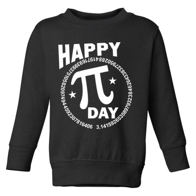 Happy Pi Day Numbers Toddler Sweatshirt