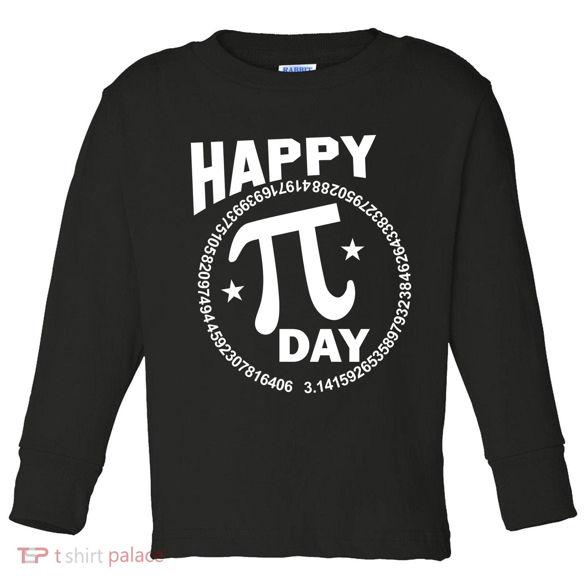 Happy Pi Day Numbers Toddler Long Sleeve Shirt