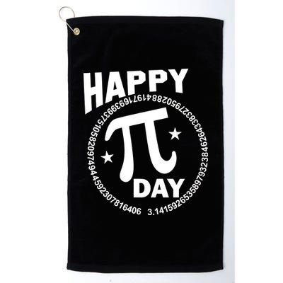 Happy Pi Day Numbers Platinum Collection Golf Towel