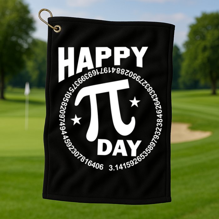 Happy Pi Day Numbers Golf Towel
