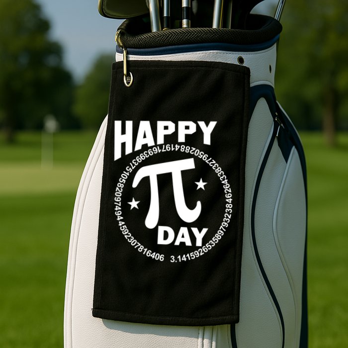 Happy Pi Day Numbers Golf Towel