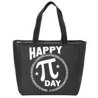 Happy Pi Day Numbers Zip Tote Bag