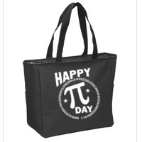 Happy Pi Day Numbers Zip Tote Bag