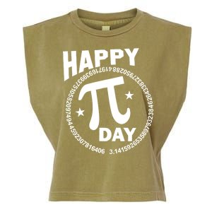 Happy Pi Day Numbers Garment-Dyed Women's Muscle Tee