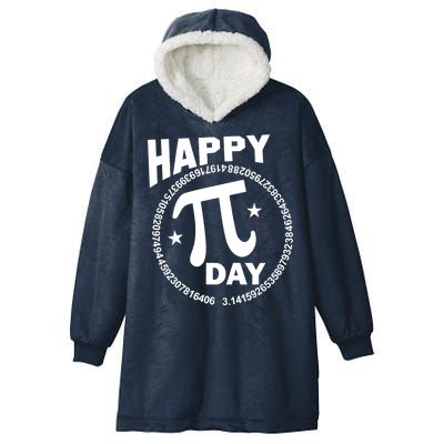 Happy Pi Day Numbers Hooded Wearable Blanket