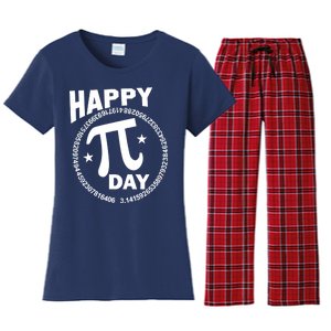 Happy Pi Day Numbers Women's Flannel Pajama Set