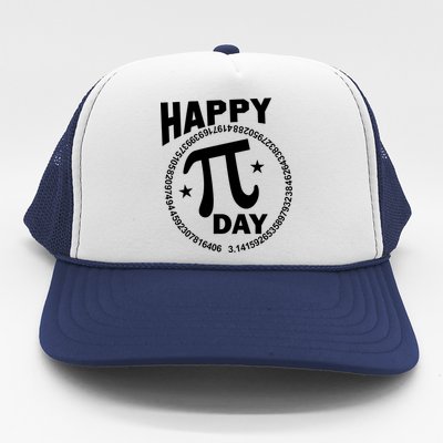 Happy Pi Day Numbers Trucker Hat