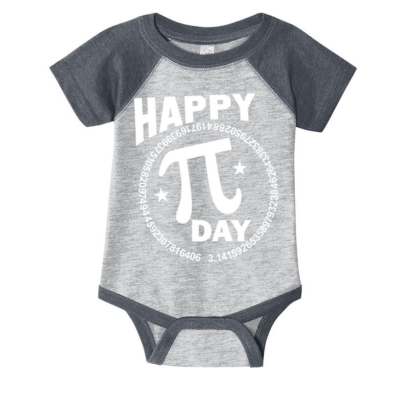 Happy Pi Day Numbers Infant Baby Jersey Bodysuit