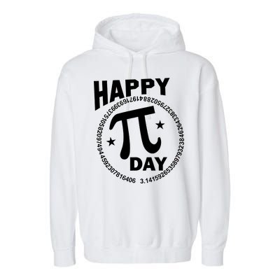 Happy Pi Day Numbers Garment-Dyed Fleece Hoodie