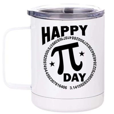 Happy Pi Day Numbers 12 oz Stainless Steel Tumbler Cup