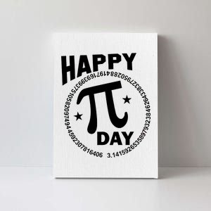 Happy Pi Day Numbers Canvas