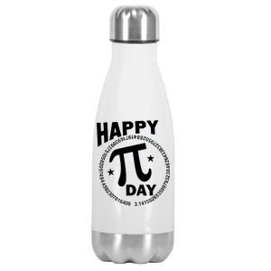 Happy Pi Day Numbers Stainless Steel Insulated Water Bottle