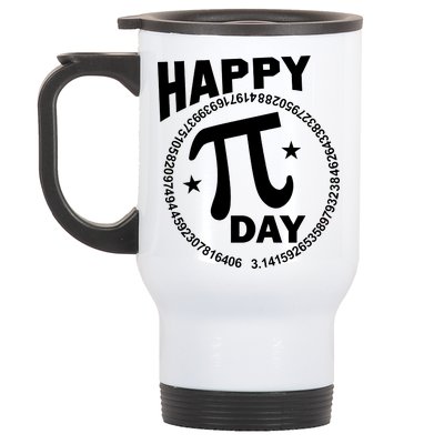 Happy Pi Day Numbers Stainless Steel Travel Mug