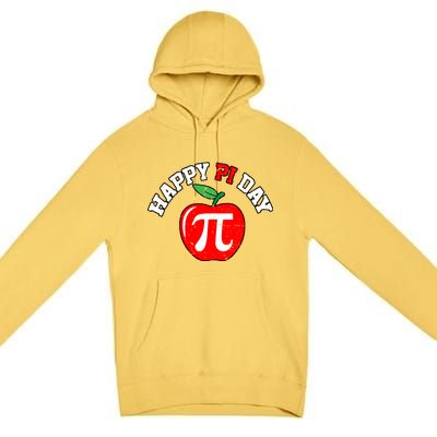 Happy Pi Day Teachers Apple Premium Pullover Hoodie