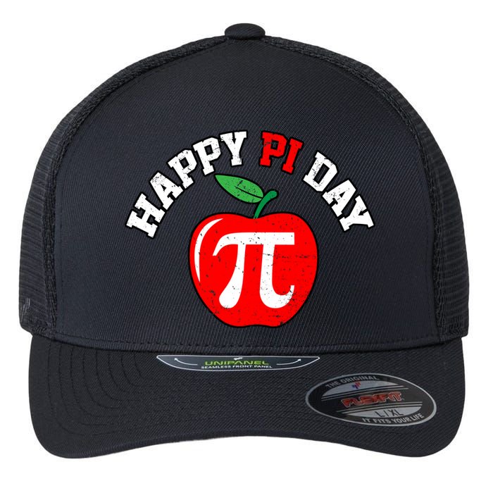 Happy Pi Day Teachers Apple Flexfit Unipanel Trucker Cap