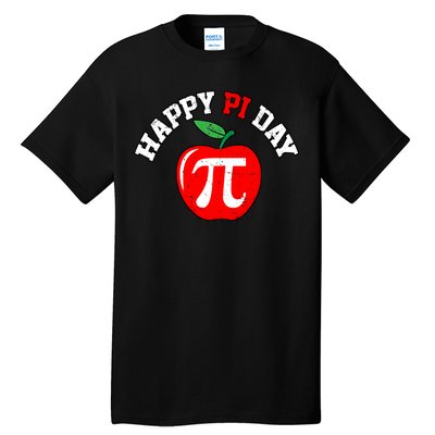 Happy Pi Day Teachers Apple Tall T-Shirt