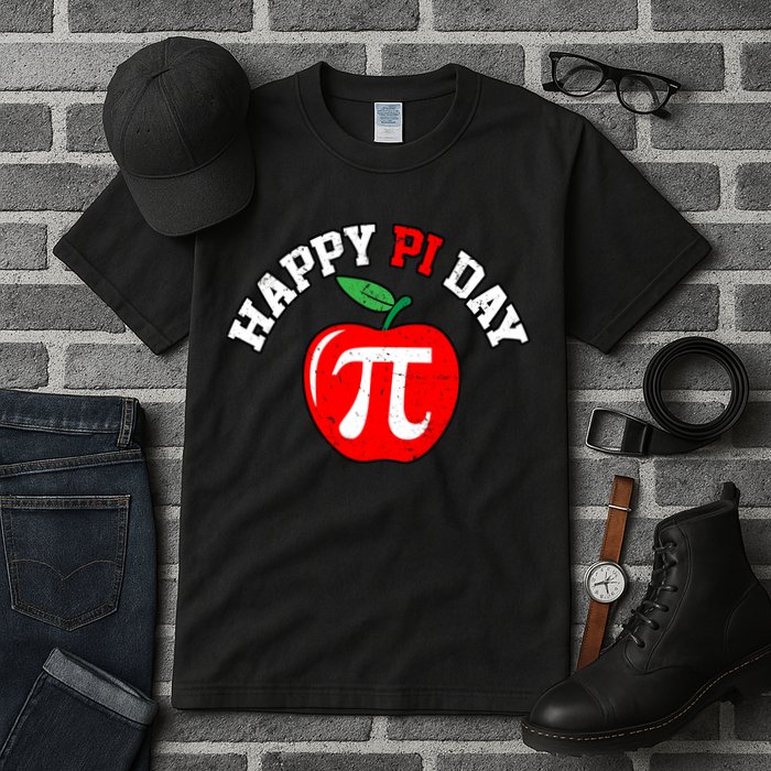 Happy Pi Day Teachers Apple Tall T-Shirt