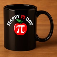 Happy Pi Day Teachers Apple 11oz C Handle Ceramic Mug