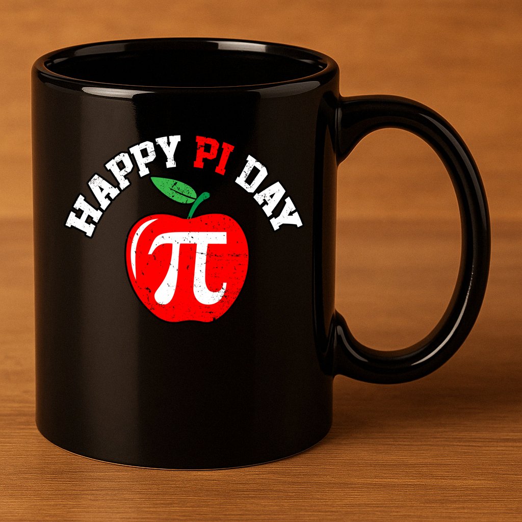 Happy Pi Day Teachers Apple 11oz C Handle Ceramic Mug