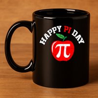 Happy Pi Day Teachers Apple 11oz C Handle Ceramic Mug