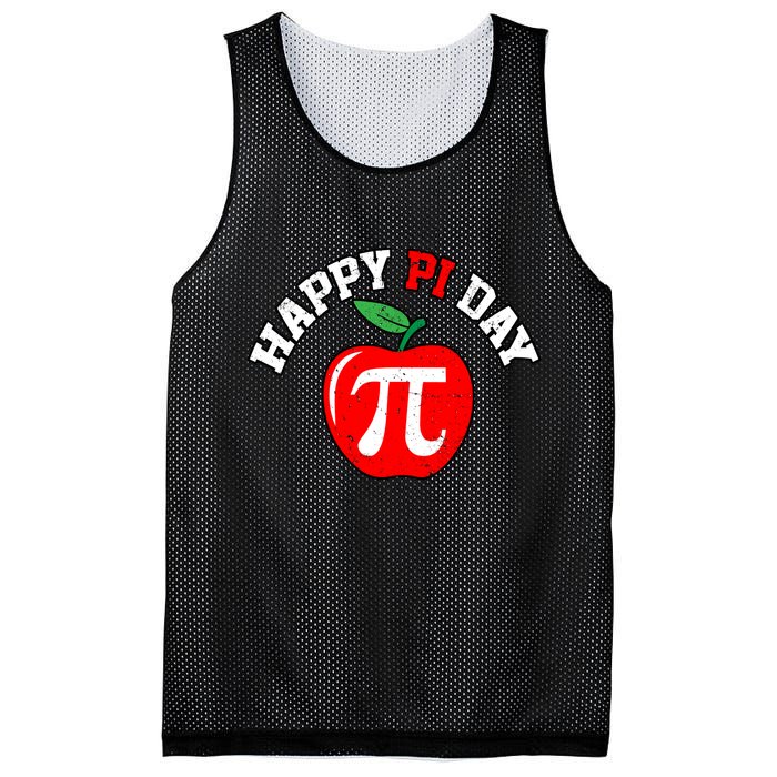 Happy Pi Day Teachers Apple Mesh Reversible Basketball Jersey Tank