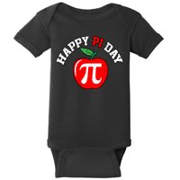 Happy Pi Day Teachers Apple Baby Bodysuit