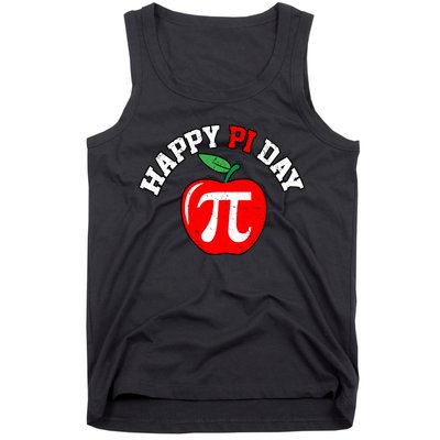 Happy Pi Day Teachers Apple Tank Top