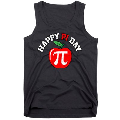 Happy Pi Day Teachers Apple Tank Top