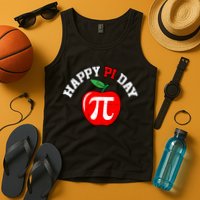 Happy Pi Day Teachers Apple Tank Top
