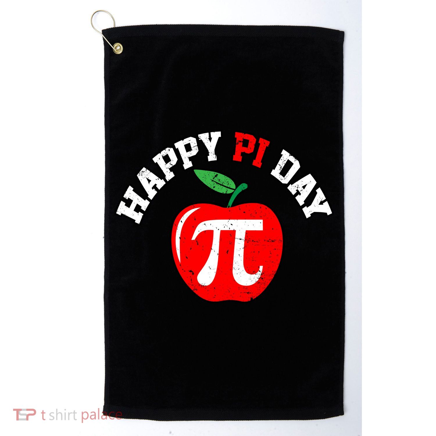 Happy Pi Day Teachers Apple Golf Towel