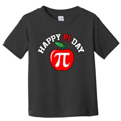 Happy Pi Day Teachers Apple Toddler T-Shirt