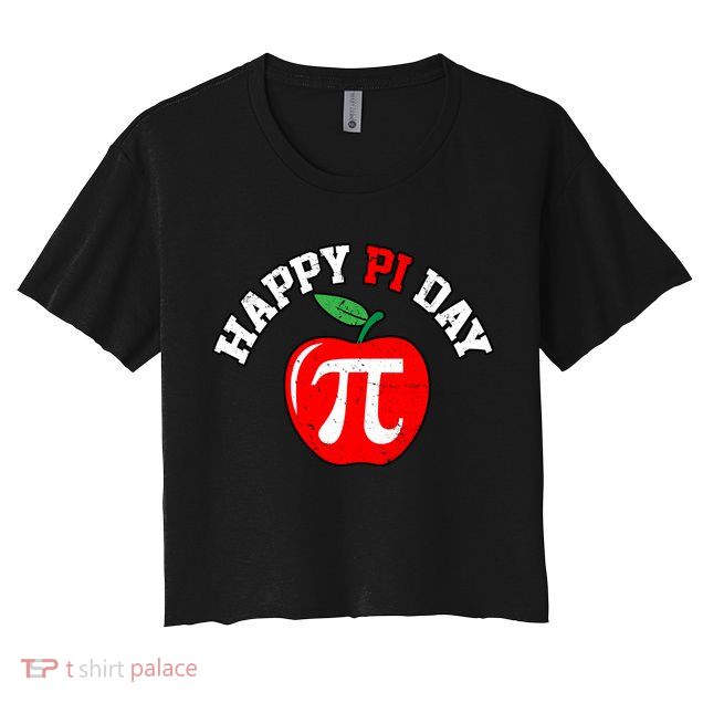 Happy Pi Day Teachers Apple Crop Top